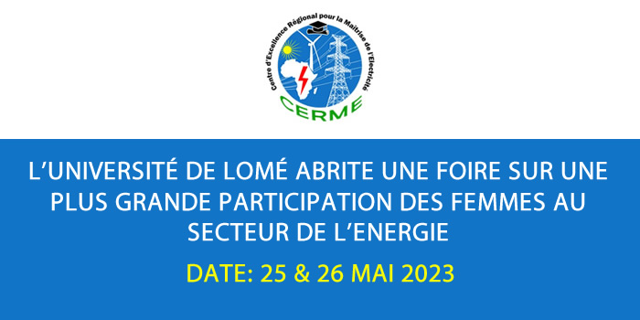 L'Université de Lomé abrite une foire sur une plus grande participation des femmes au secteur de l’Energie